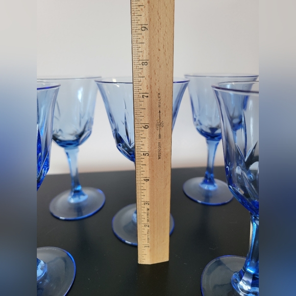 Vintage Avon & Pyrex Cobalt Blue Glass Dinnerware Set - Picture 14 of 16